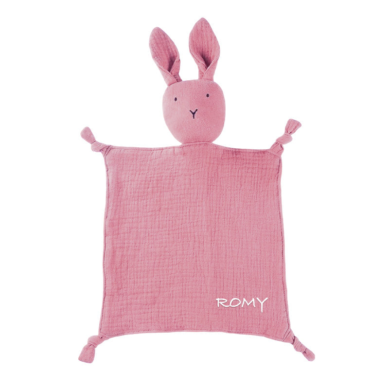 Doudou personnalisé Lapin - Mauve