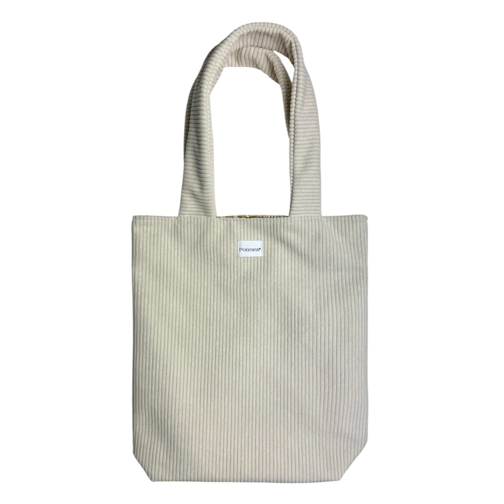 Tote Bag velours côtelé GRAIN DE TERRE